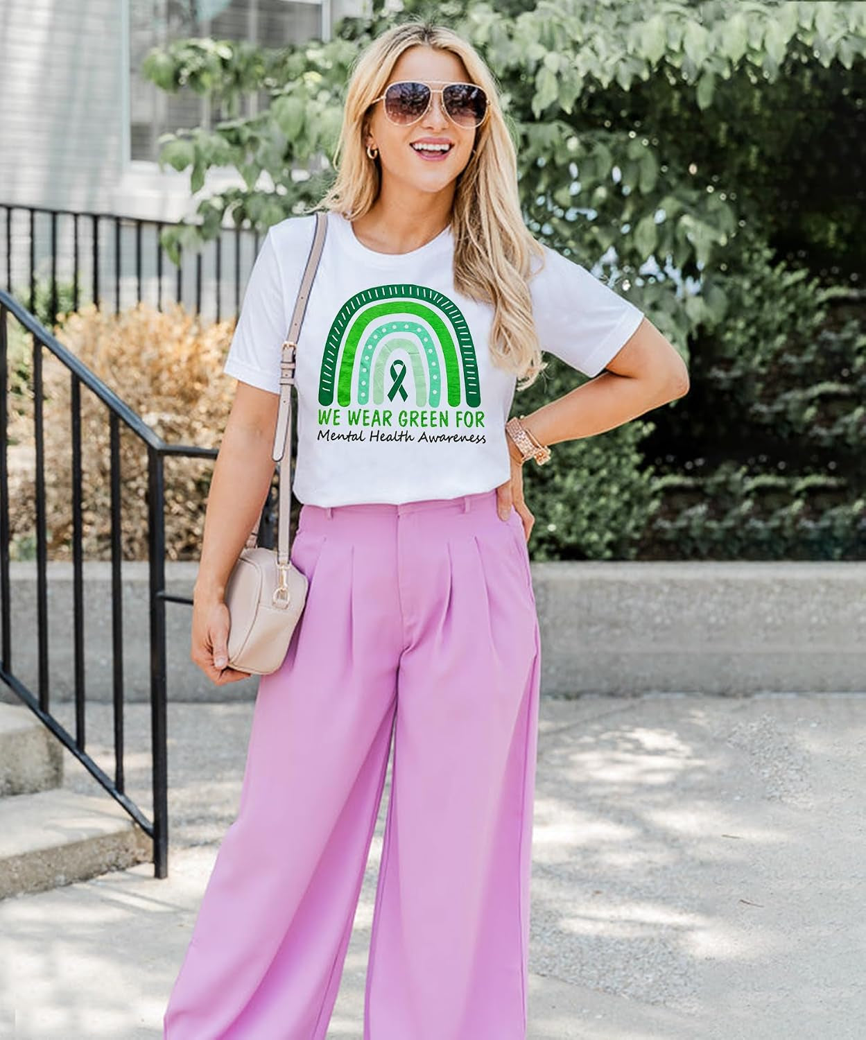 Women'S Mental Health Awareness Shirt Mental Health Matters Graphic Short Sleeve Tee Tops