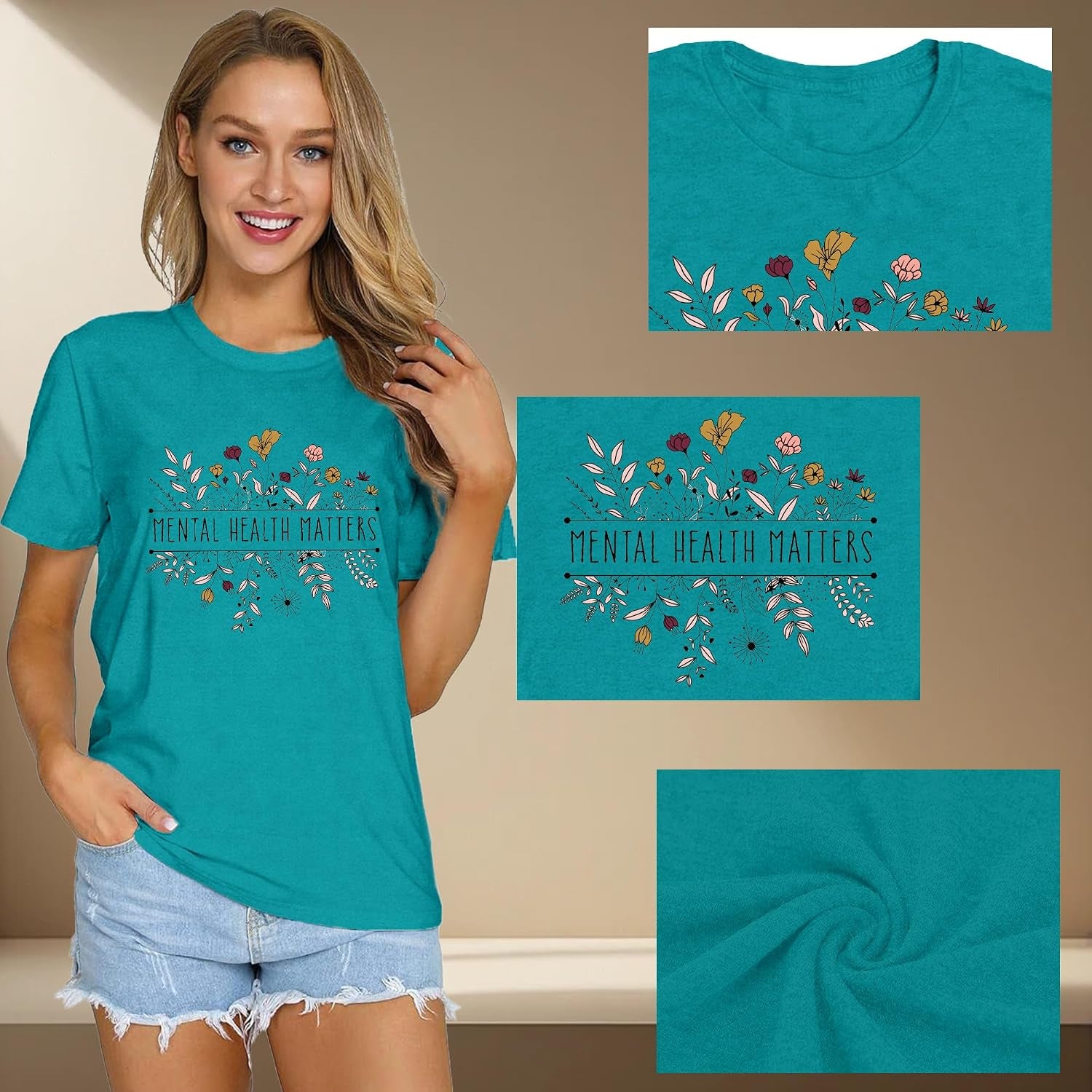 Mental Health Matters Shirt for Women Be Kind Tshirts Therapist Tee Top