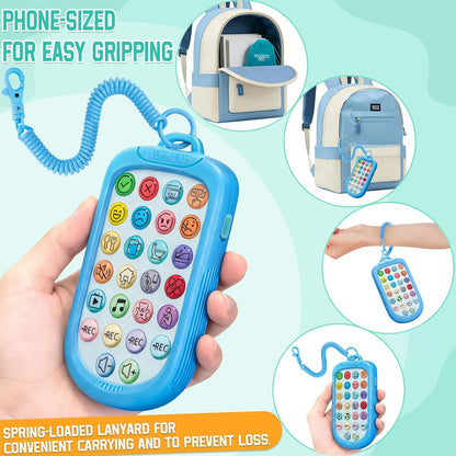 AAC Device for Autism,Portable Non Verbal Communication Tools for Speech Therapy & Stroke Rehab,Autism Talking Aids with Programmable for Home & School,Autism Sensory Toys for Kids & Adults