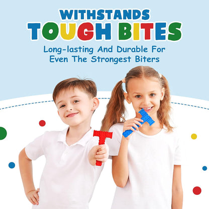 Chewy Sensory Toys for Kids with Autism Sensory Product for Adults Teens Toddlers, ADHD Tools for Kids, ADHD Toys for Autistic Children, Oral Motor Tool Tube, Mouth Toys, Chew Stick (4 Pack)