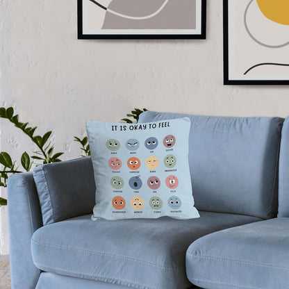 Counseling Office Must Haves Blue Pillow Cover, Calming Corner, Mental Health Pillowcase Decor for Home Kids,Mental Health Counselor Gifts, Calming Corner Pillow Covers 24X24