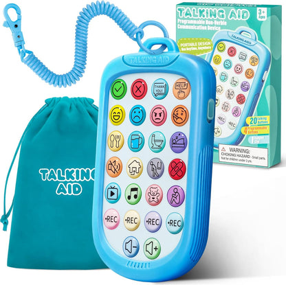 AAC Device for Autism,Portable Non Verbal Communication Tools for Speech Therapy & Stroke Rehab,Autism Talking Aids with Programmable for Home & School,Autism Sensory Toys for Kids & Adults