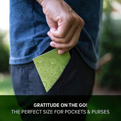 Drift Set Pocket-Sized Gratitude Journals for Stress Management and Mental Health Support (3.5" x 5.5", 36 Pages)