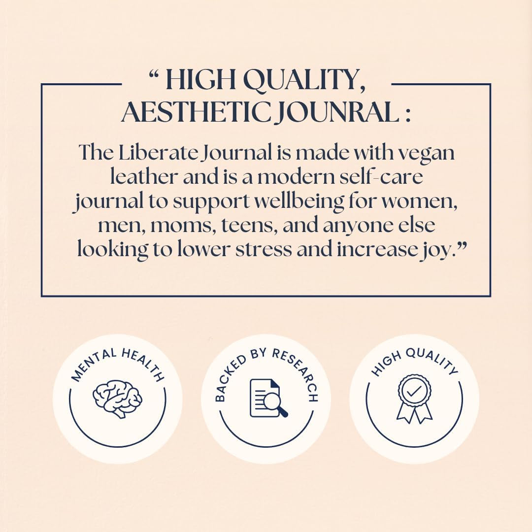 Liberate Daily Gratitude Journal: A Guided 90-Day Mental Fitness Journal for Self-Care and Reflection - Featured on Shark Tank