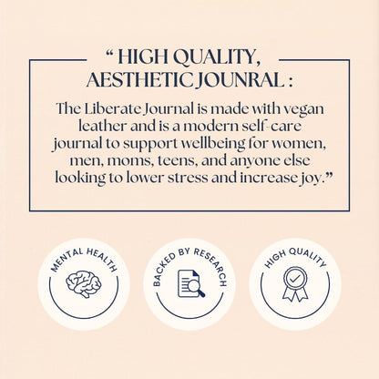 Liberate Daily Gratitude Journal: A Guided 90-Day Mental Fitness Journal for Self-Care and Reflection - Featured on Shark Tank