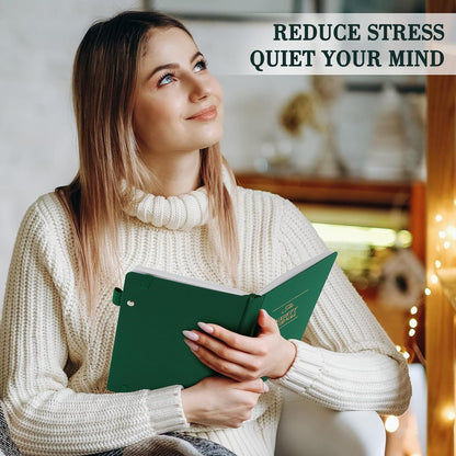 Guided Anxiety Journal: Cognitive Behavioral Therapy Journal with Prompts for Self-Care and Stress Relief - A5 Dark Green Edition for Mental Wellness Gifts for Men and Women