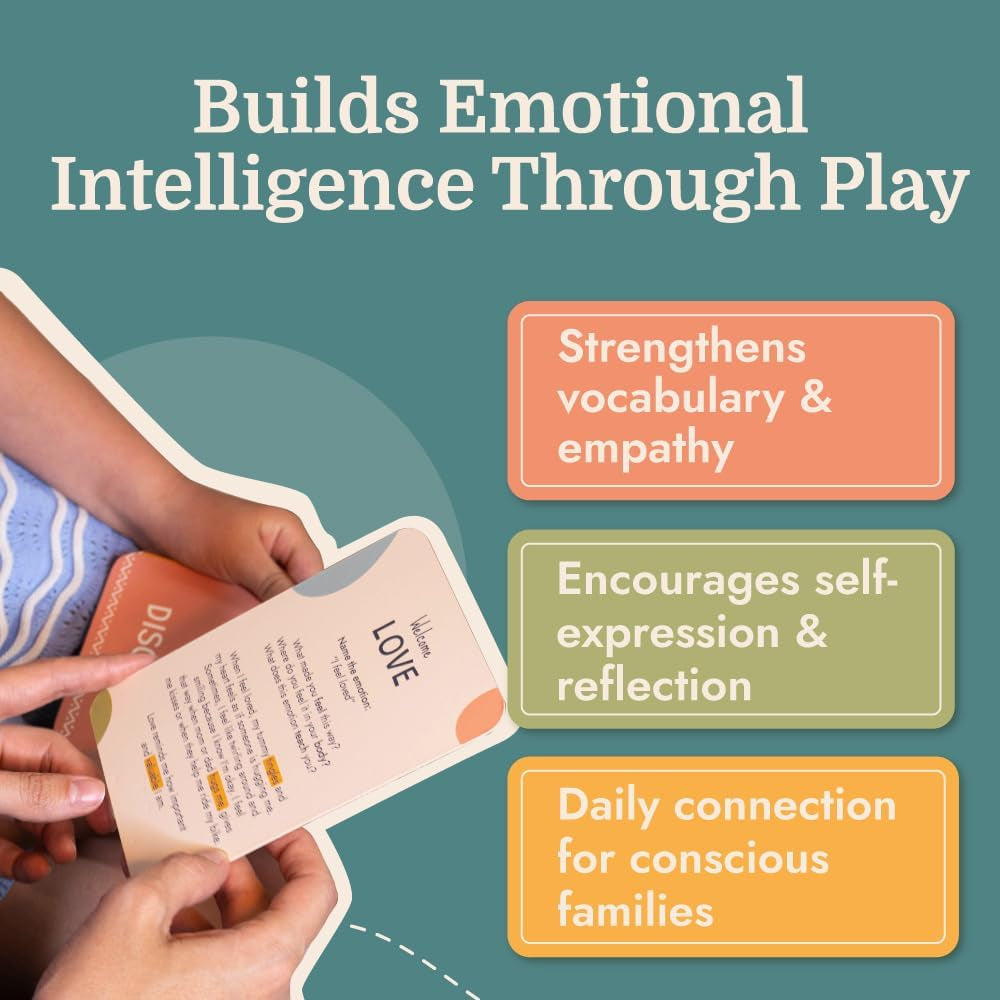 Emotion Flashcards – 25 Emotion Cards for Toddlers - Help Toddlers Identify Emotions – Emotion Cards for Kids – Fun Illustrations Mixed Emotions Card Deck & Feelings Card - 2-8 Years