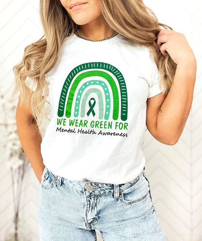 Women'S Mental Health Awareness Shirt Mental Health Matters Graphic Short Sleeve Tee Tops