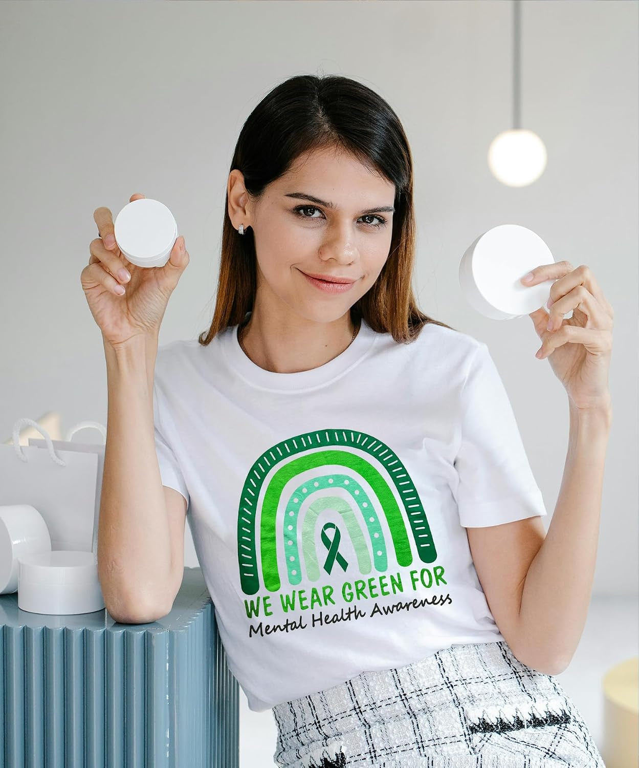 Women'S Mental Health Awareness Shirt Mental Health Matters Graphic Short Sleeve Tee Tops