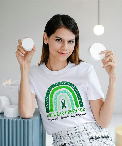 Women'S Mental Health Awareness Shirt Mental Health Matters Graphic Short Sleeve Tee Tops