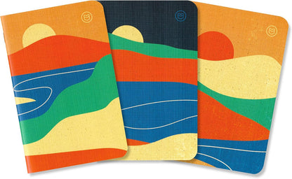 Drift Set Pocket-Sized Gratitude Journals for Stress Management and Mental Health Support (3.5" x 5.5", 36 Pages)