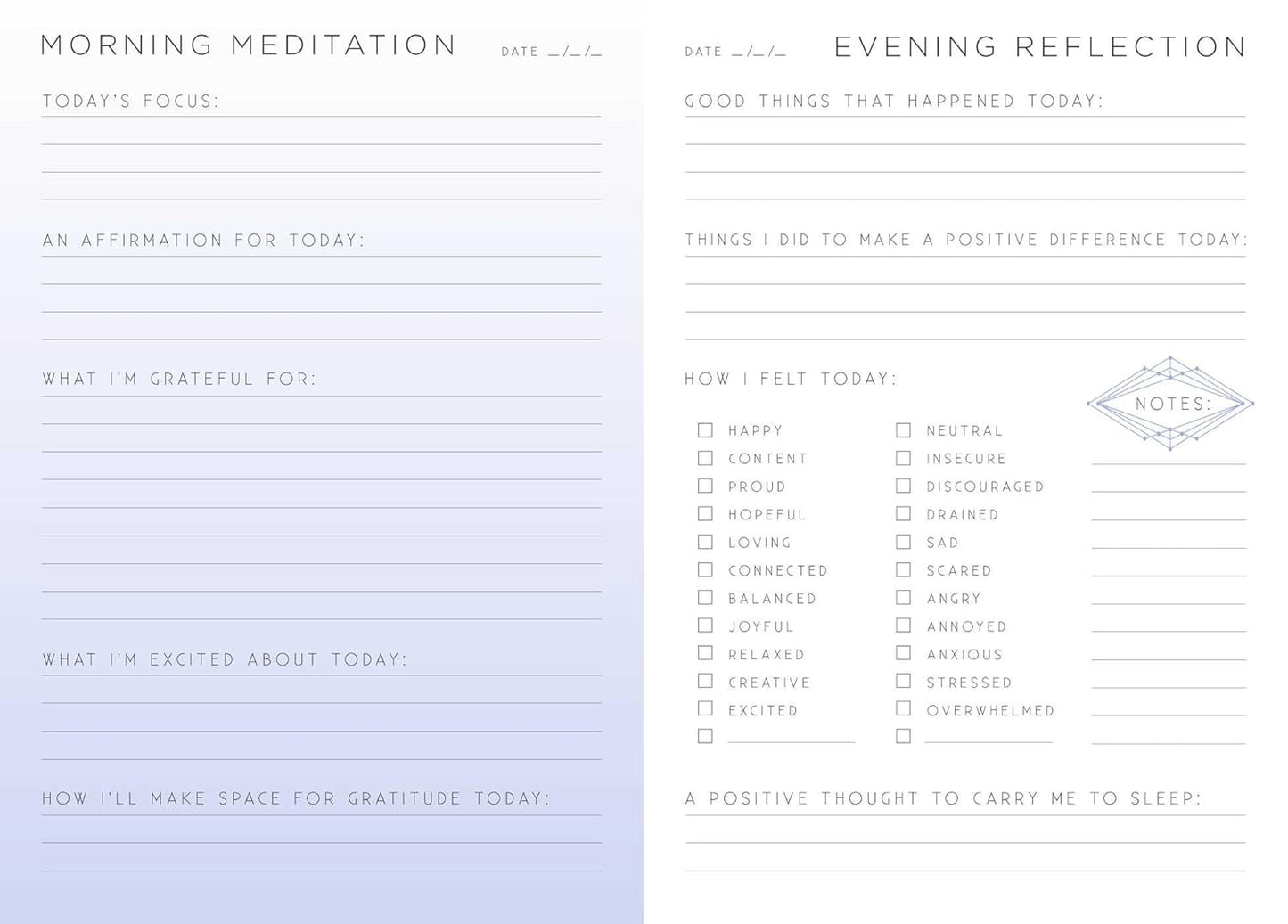 Gratitude: a Day and Night Reflection Journal (Inner World)