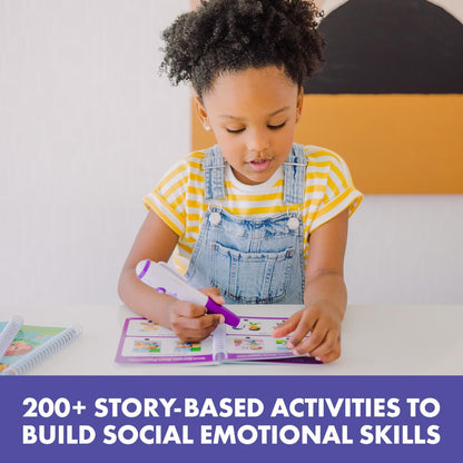 Hot Dots Feelings & Friendships Social Emotional Learning Workbooks, Gift for Kids Ages 3+