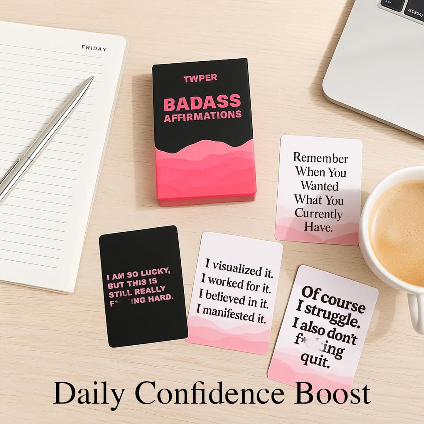 Empowering Affirmation Cards for Women – 100 Daily Motivational and Inspirational Cards for Self-Care and Positive Healing – Thoughtful Birthday Gifts for Friends and Teens
