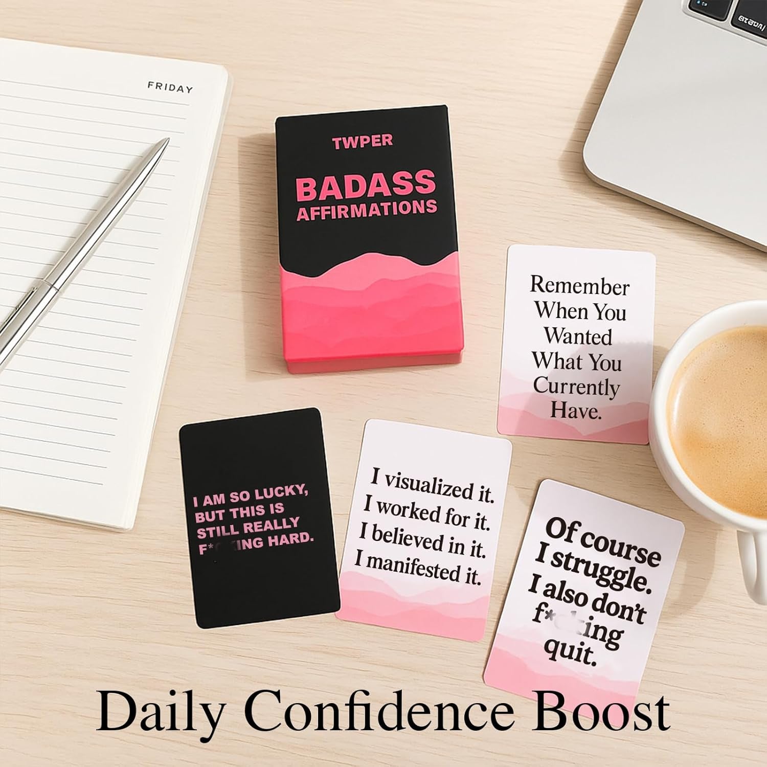 Empowering Affirmation Cards for Women – 100 Daily Motivational and Inspirational Cards for Self-Care and Positive Healing – Thoughtful Birthday Gifts for Friends and Teens