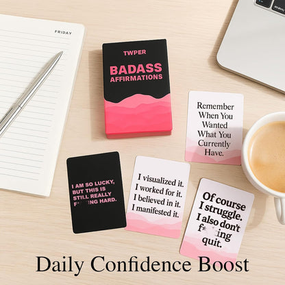 Empowering Affirmation Cards for Women – 100 Daily Motivational and Inspirational Cards for Self-Care and Positive Healing – Thoughtful Birthday Gifts for Friends and Teens