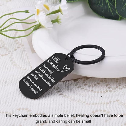 Keychain Reminder for Mental Health: "You Are Enough" Positive Affirmation and Self-Love Inspiration