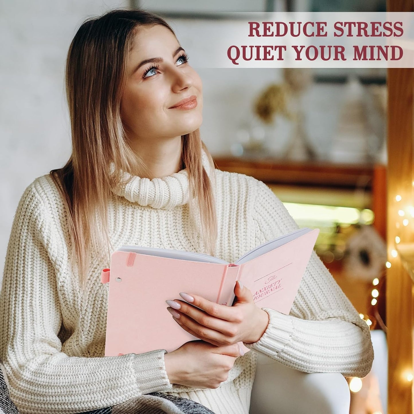 Guided Anxiety Journal: Cognitive Behavioral Therapy Journal with Prompts for Self-Care and Stress Relief - A5 Pink Edition, Ideal Wellness Gift for Men and Women