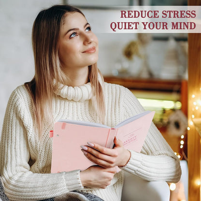 Guided Anxiety Journal: Cognitive Behavioral Therapy Journal with Prompts for Self-Care and Stress Relief - A5 Pink Edition, Ideal Wellness Gift for Men and Women