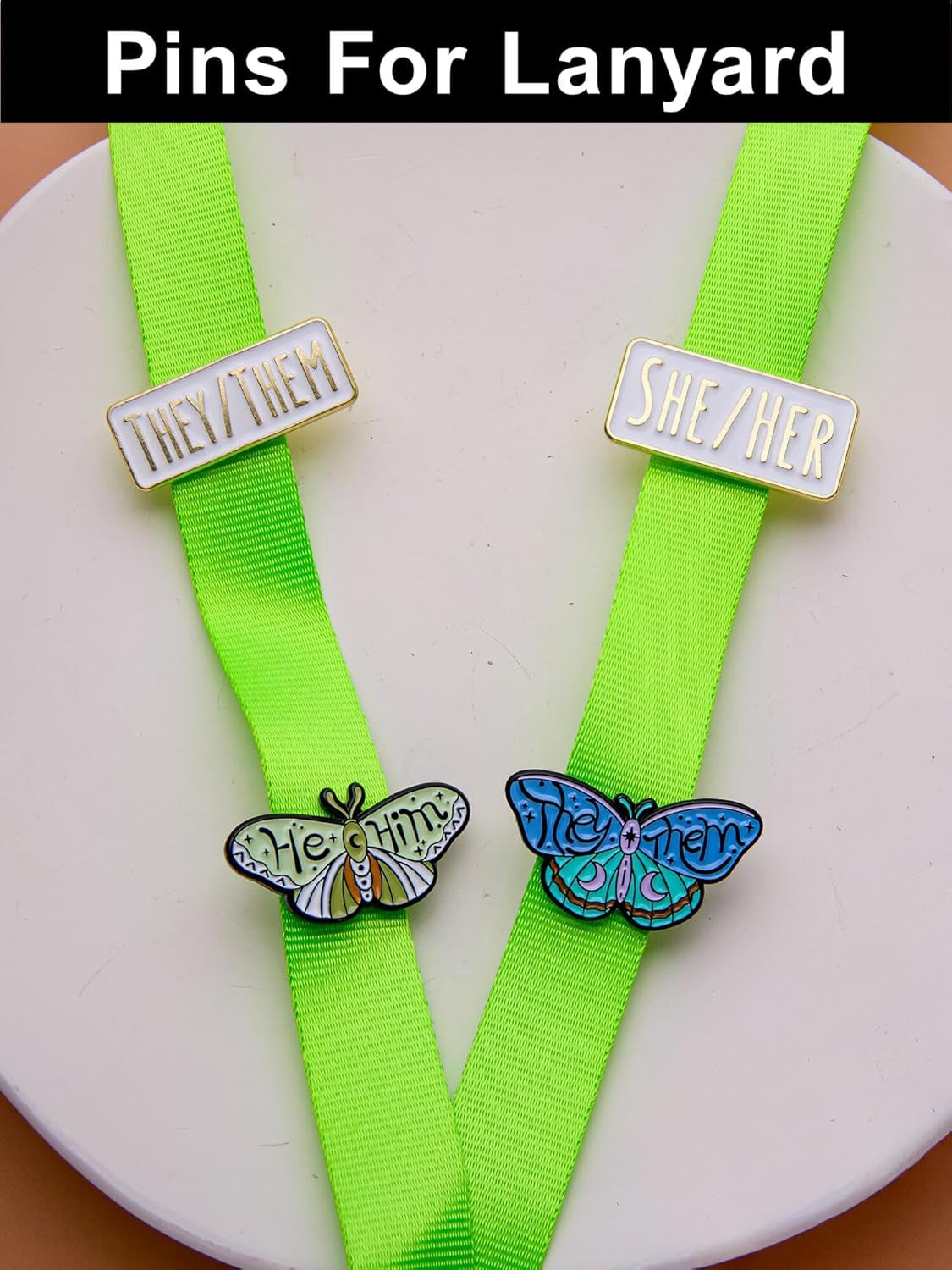 Pronoun Enamel Pins Set of 12 – Collectible Metal Lapel Pins for Backpacks, Jackets, Hats & More – He/Him, She/Her, They/Them Pins – Unique Gift for Pride, Allies & Pin Collectors