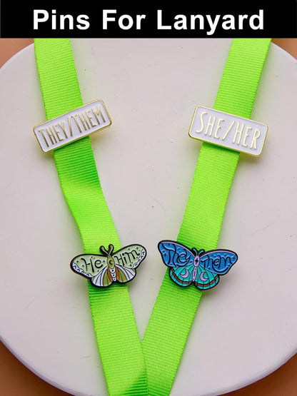 Pronoun Enamel Pins Set of 12 – Collectible Metal Lapel Pins for Backpacks, Jackets, Hats & More – He/Him, She/Her, They/Them Pins – Unique Gift for Pride, Allies & Pin Collectors