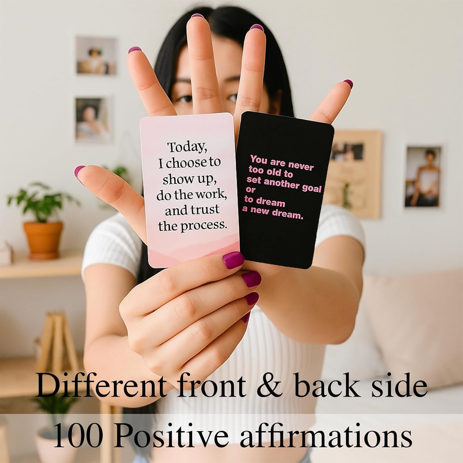 Empowering Affirmation Cards for Women – 100 Daily Motivational and Inspirational Cards for Self-Care and Positive Healing – Thoughtful Birthday Gifts for Friends and Teens