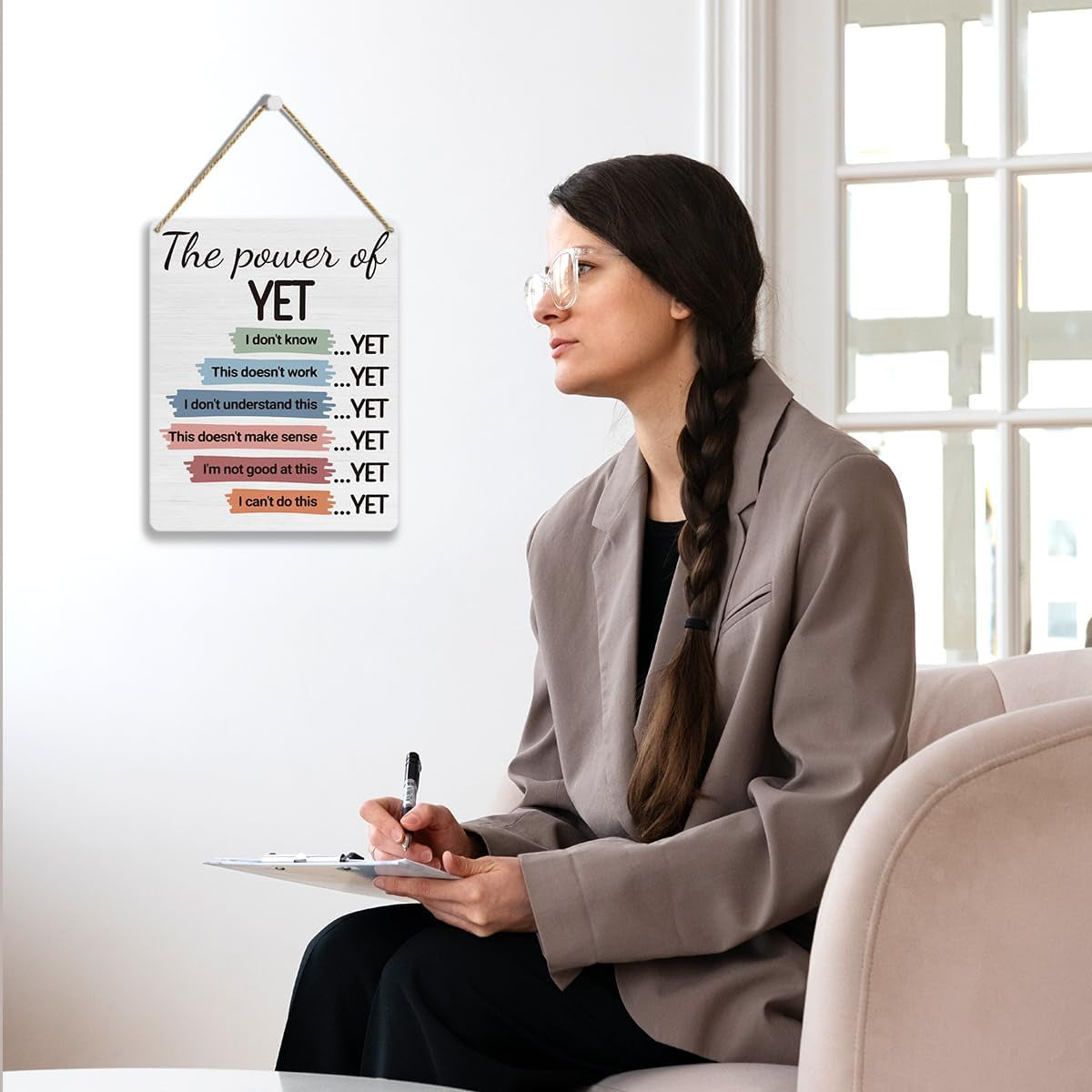 Inspirational Wall Art for Therapist Offices and Classrooms - Essential Decor for Mental Health Professionals and School Counselors