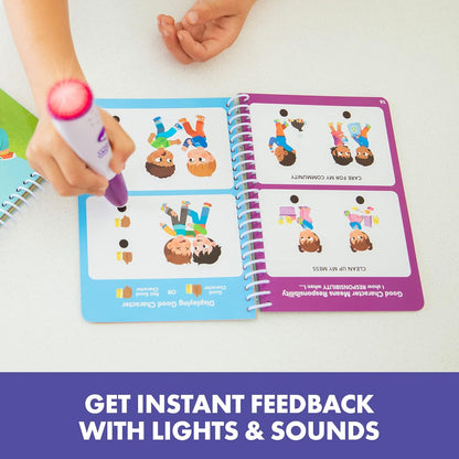 Hot Dots Feelings & Friendships Social Emotional Learning Workbooks, Gift for Kids Ages 3+