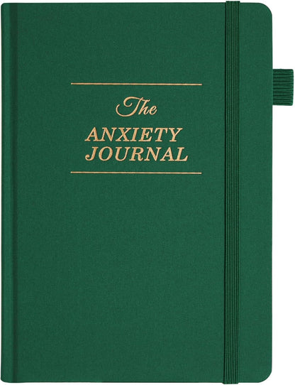 Guided Anxiety Journal: Cognitive Behavioral Therapy Journal with Prompts for Self-Care and Stress Relief - A5 Dark Green Edition for Mental Wellness Gifts for Men and Women