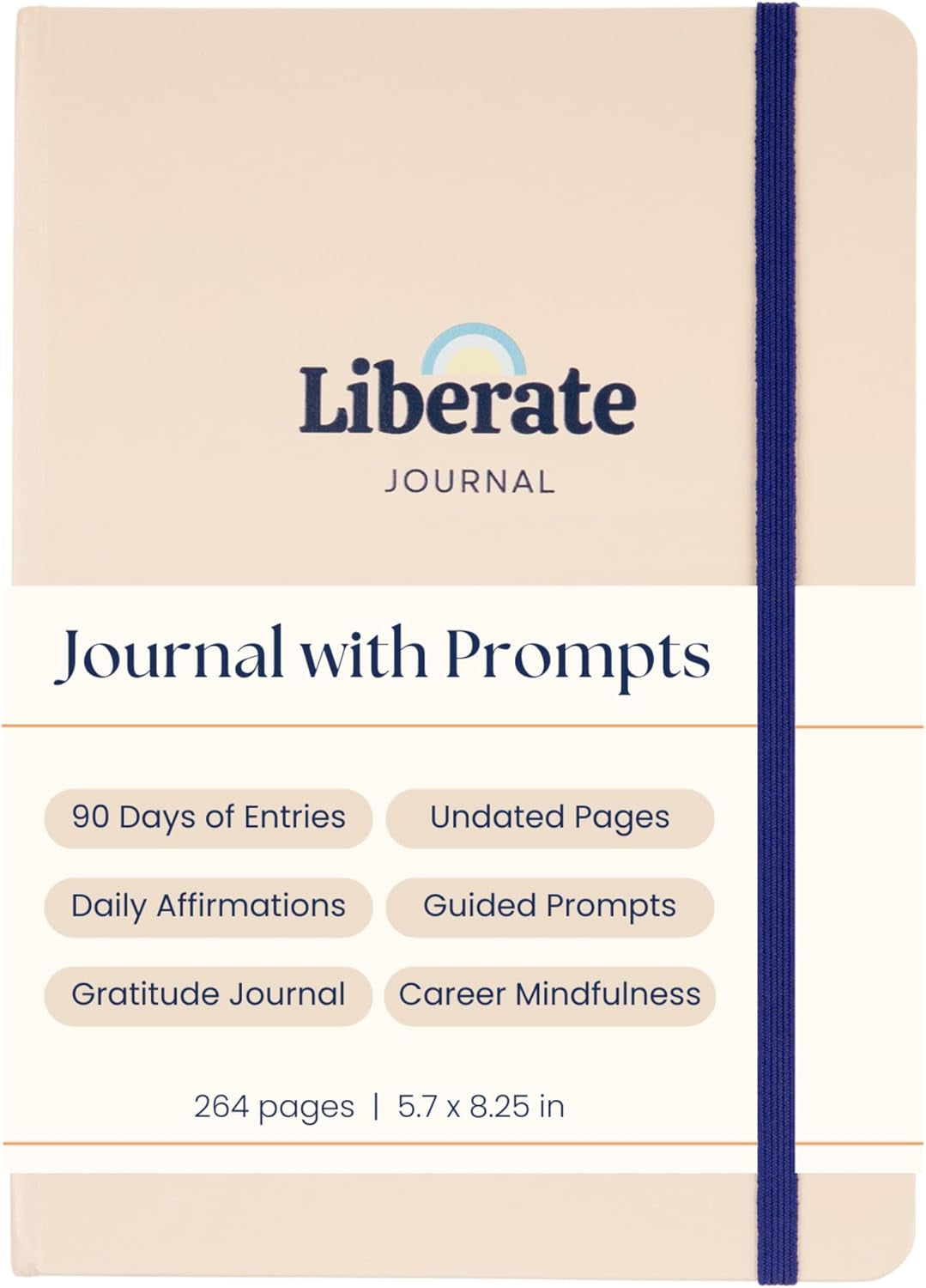 Liberate Daily Gratitude Journal: A Guided 90-Day Mental Fitness Journal for Self-Care and Reflection - Featured on Shark Tank