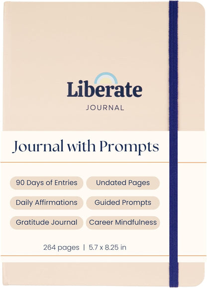 Liberate Daily Gratitude Journal: A Guided 90-Day Mental Fitness Journal for Self-Care and Reflection - Featured on Shark Tank
