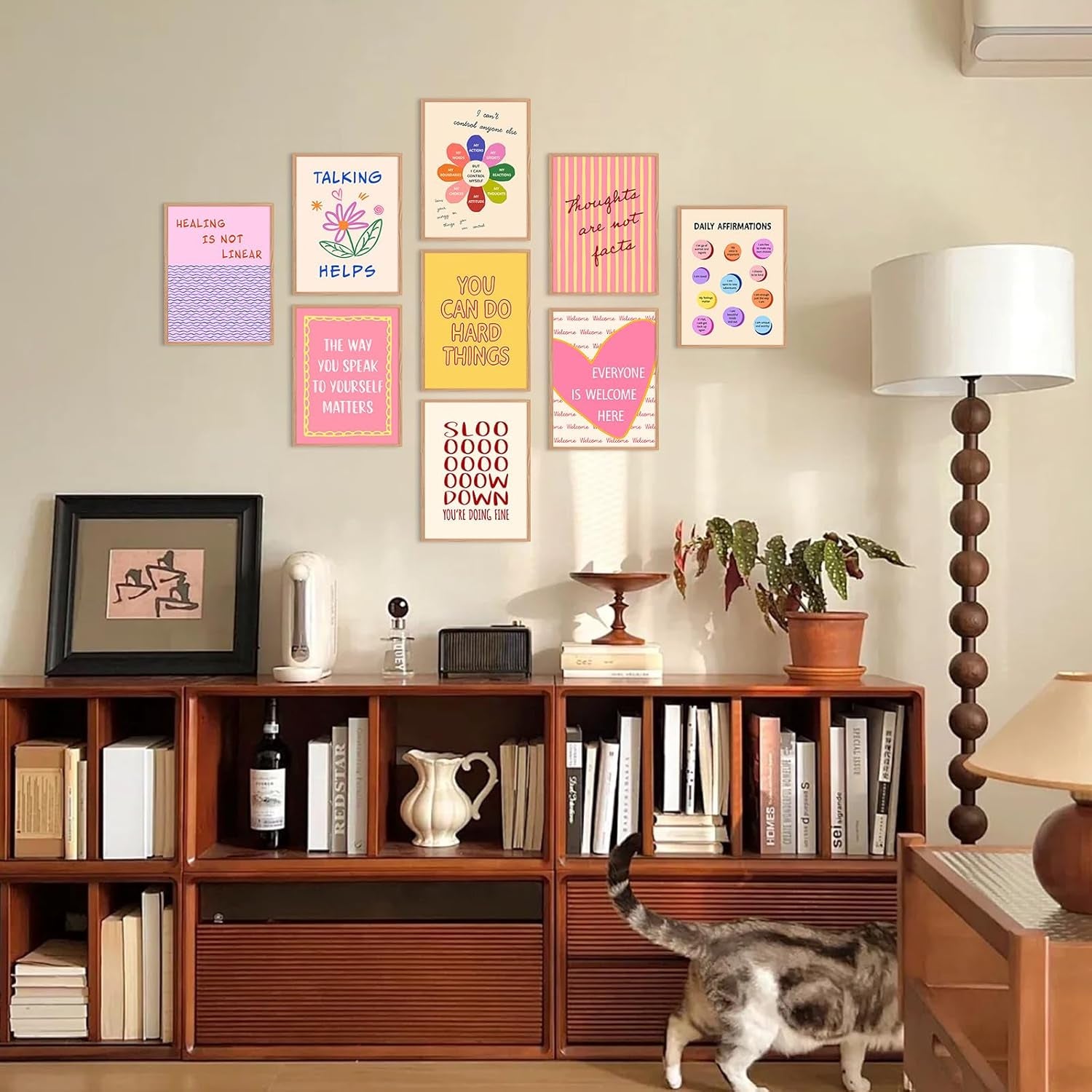 Mental Health Inspirational Canvas Art - Psychology Poster for Therapy Office and Classroom Decor, Unframed 8x10 Inches