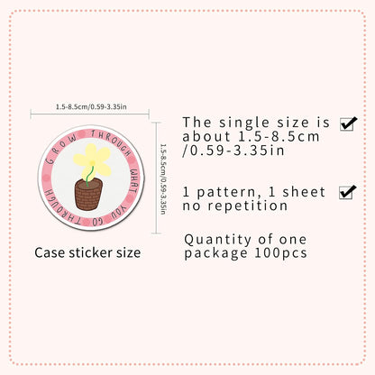 100Pcs Mental Health Stickers,Mental Health Matters Awareness Vinyl Laptops Decals Kids Teens Adults Gifts Therapist Water Bottles Bumper Helmet Book Decorative Doctor Reward Stickers