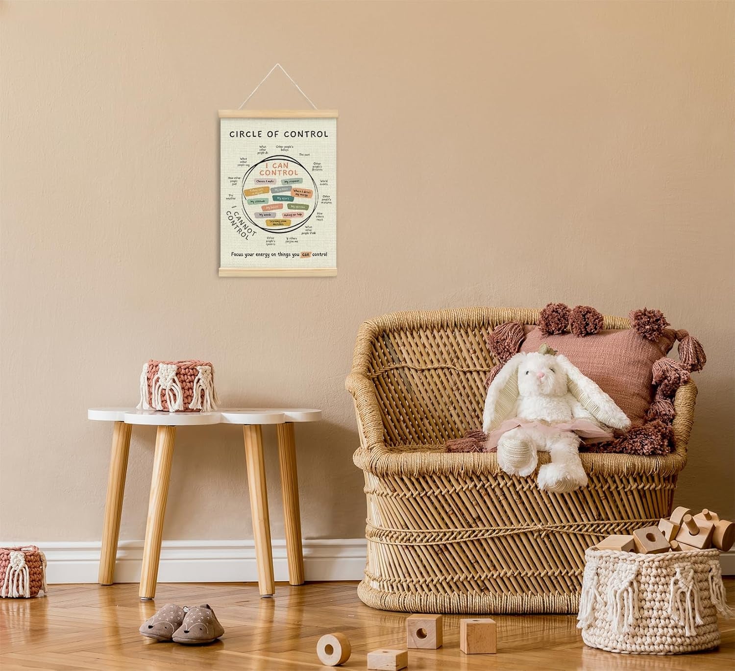 Mental Health Posters,School Counseling Office Must Haves,Boho Classroom Therapy Office Decor,Mental Health Posters for Calming Corner Playroom Bedroom,12X16 Inch