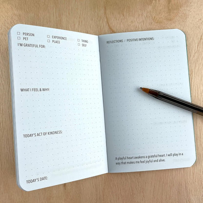 Drift Set Pocket-Sized Gratitude Journals for Stress Management and Mental Health Support (3.5" x 5.5", 36 Pages)