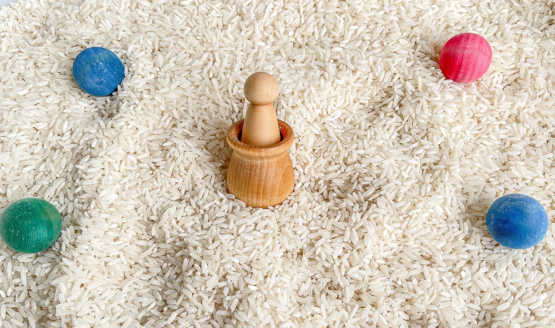 Deluxe Set of Sensory Bin Tools, Small Wooden Tools, Sensory Tools, Montessori